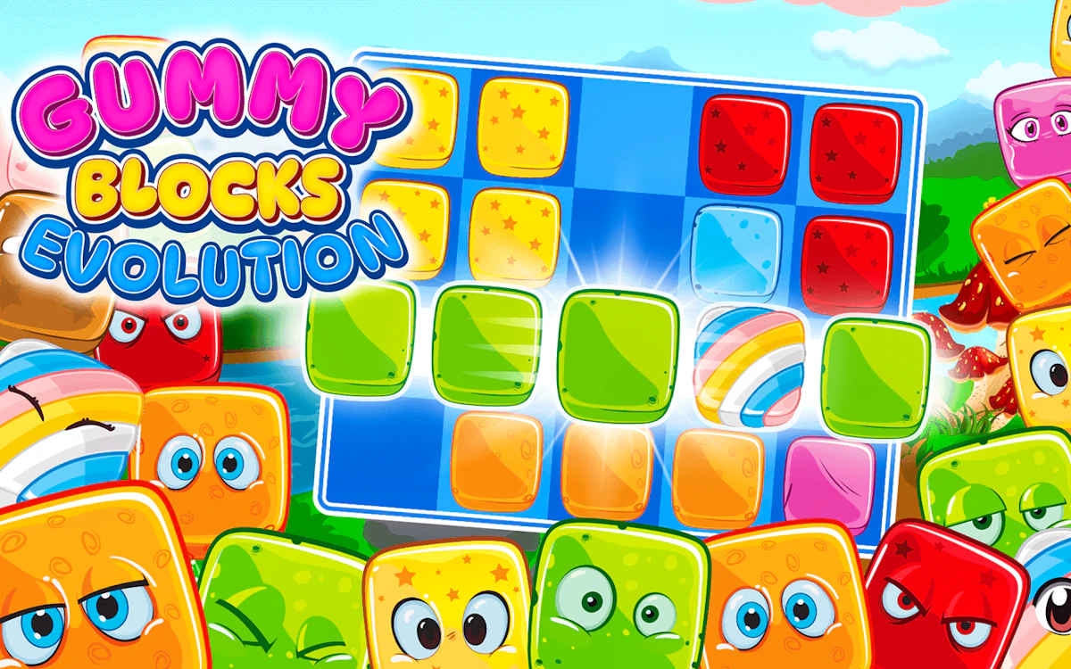 Play Gummy Blocks Evolution — free online Kids game