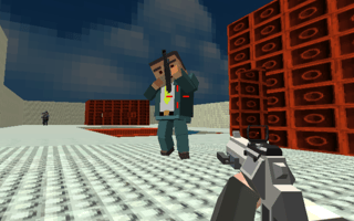 Gungame Shooting Warfare Blocky Gangster game cover