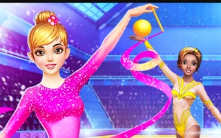 Gymnastics Girls Dress Up Game game cover