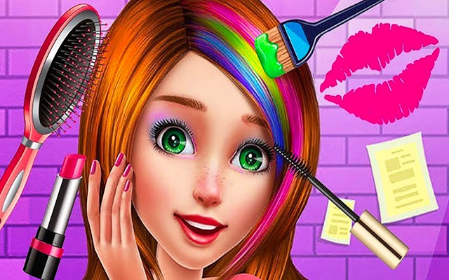 Hair Salon And Dress Up Girl