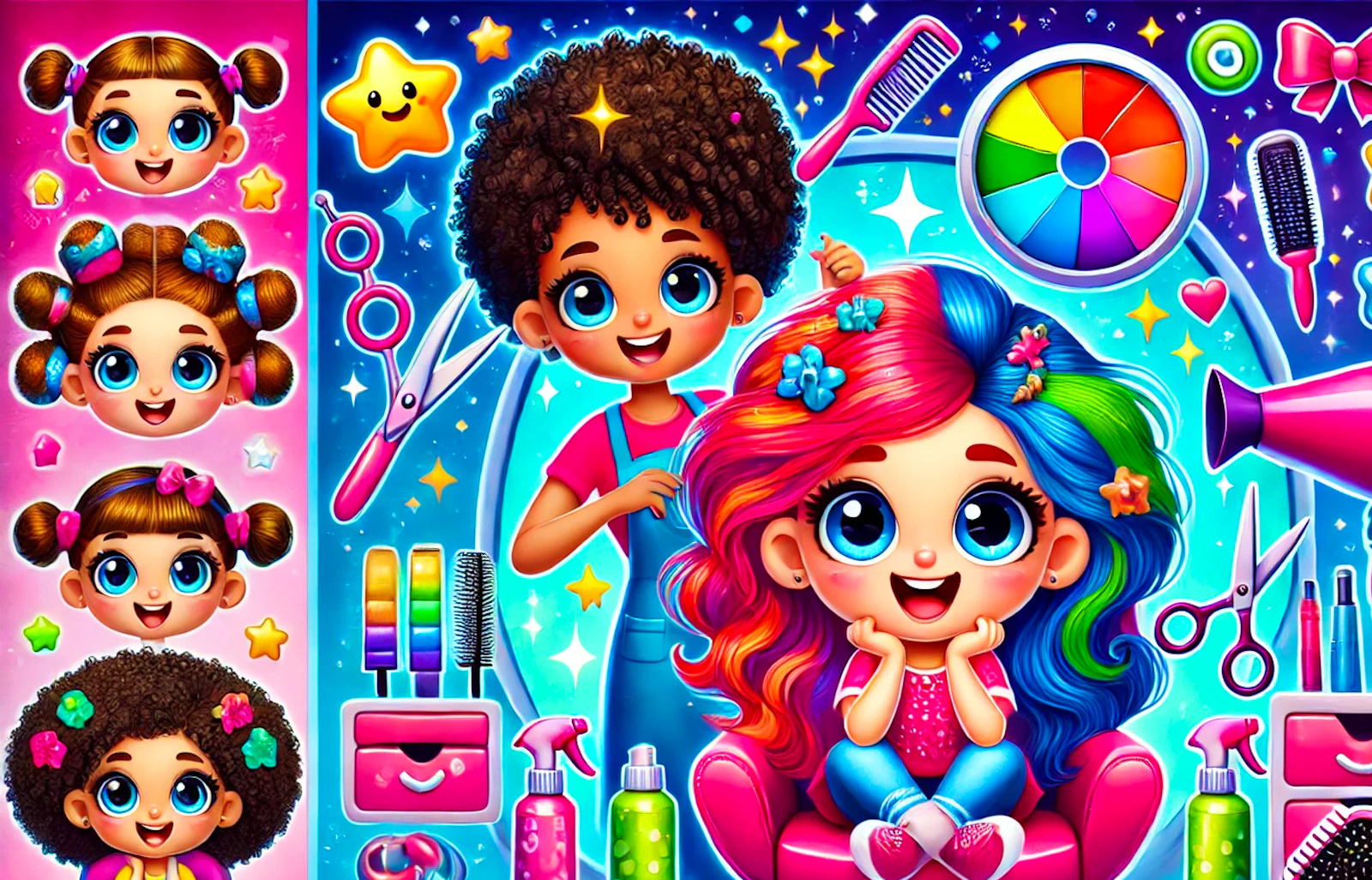 Hair Saloon — free online casual game on Glaze Games