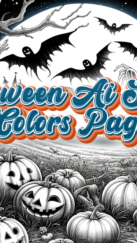 Halloween Ai Spooky Colors Page