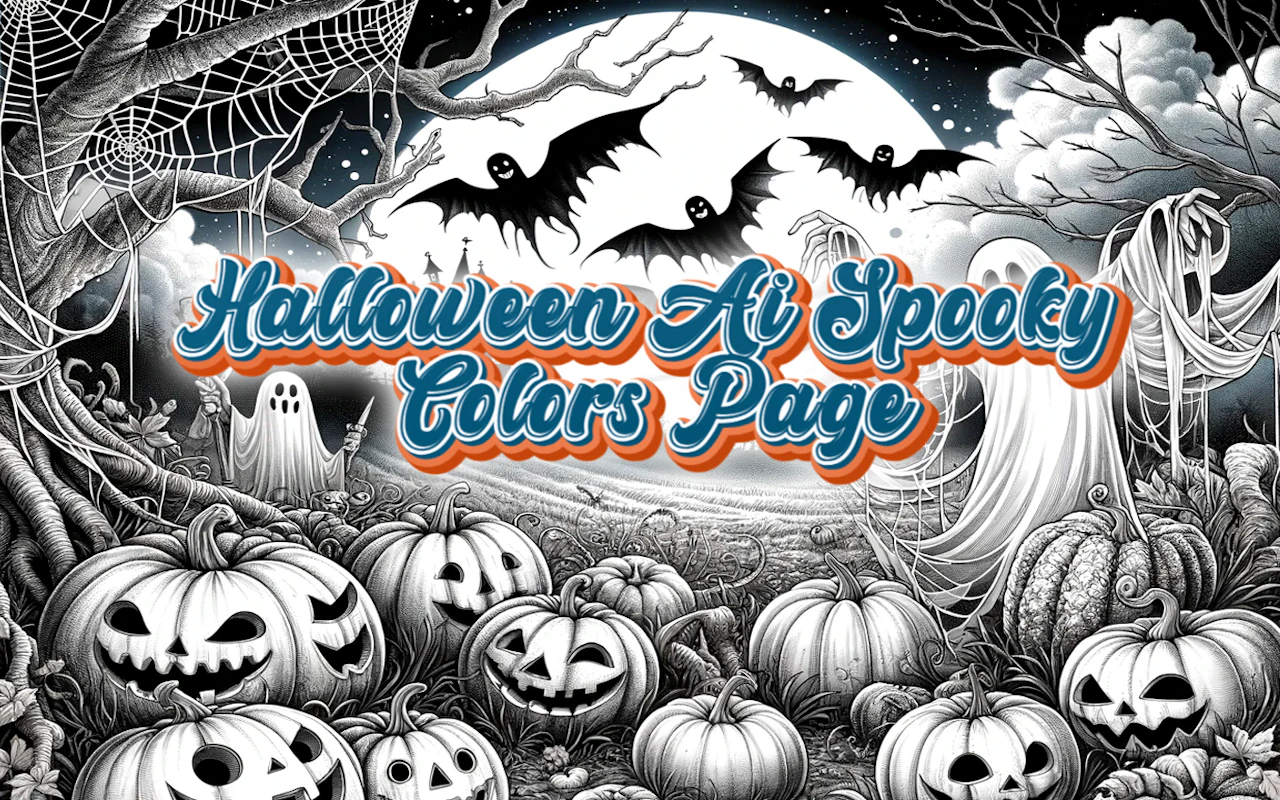 Page Halloween IA Couleurs Effrayantes