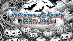 Halloween Ai Spooky Colors Page