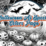 Halloween Ai Spooky Colors Page