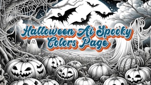 Image for Halloween Ai Spooky Colors Page