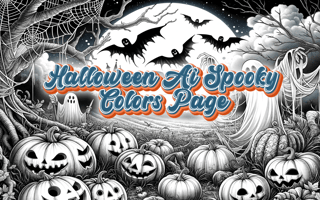 Halloween Ai Spooky Colors Page game cover