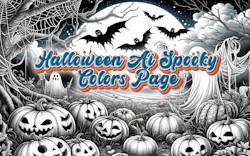 Halloween Ai Spooky Colors Page