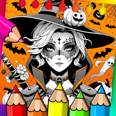 Halloween Ai Spooky Colors Page By Gamepix