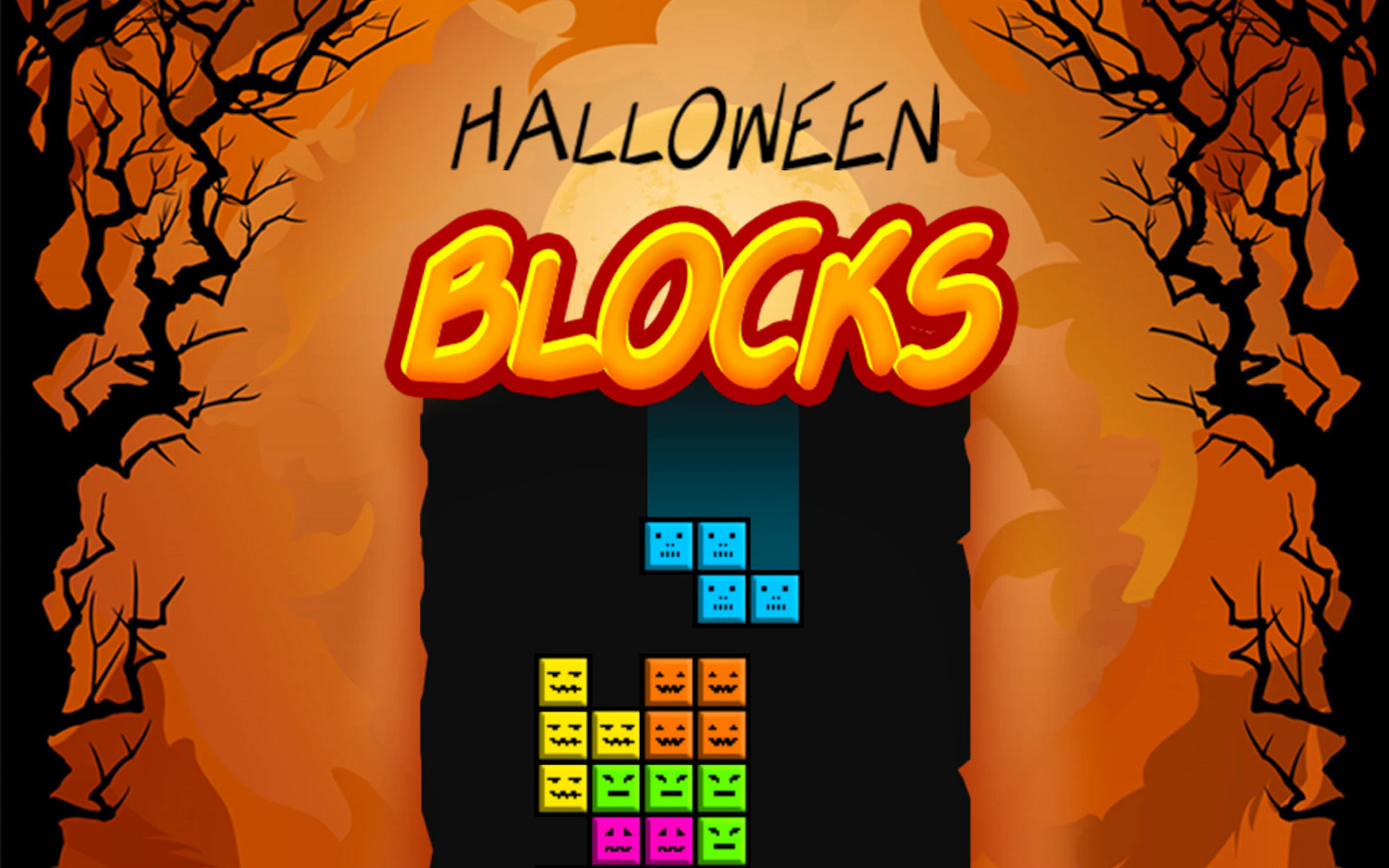 Halloween Blocks — free online horror game on Glaze Games
