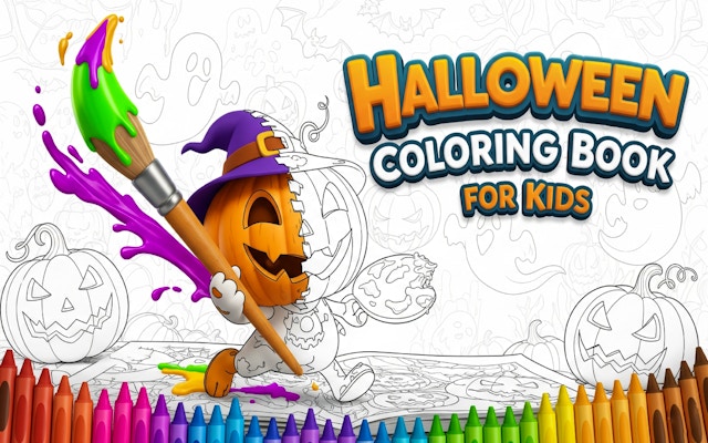 Halloween Coloring Book For Kids