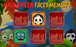 Halloween Faces Memory game cover