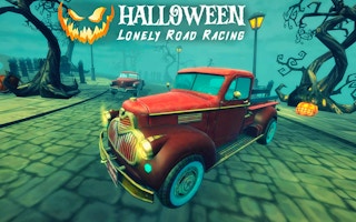 Halloween Lonely Road Racing game cover