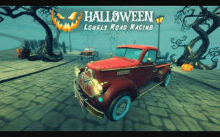 Halloween Lonely Road Racing game cover
