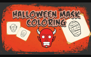 Halloween Mask Coloring game cover