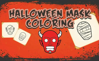 Halloween Mask Coloring