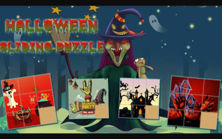 Halloween Sliding Puzzle game cover