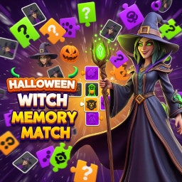 Halloween Witch Memory Match