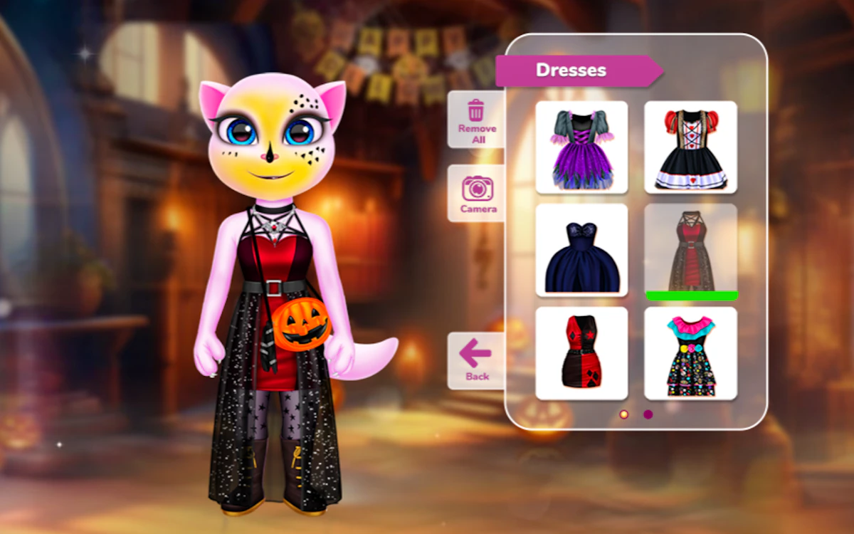 Play Halloween with Angela — free online Halloween game