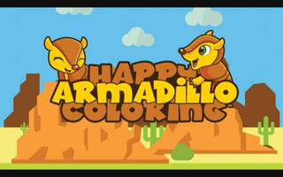Happy Armadillo Coloring game cover