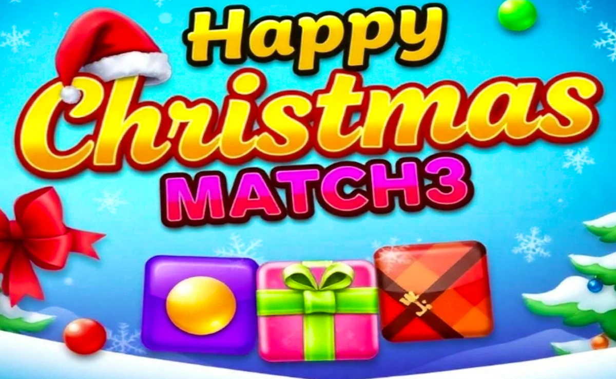 Play Happy Christmas Match3 — free online Christmas game