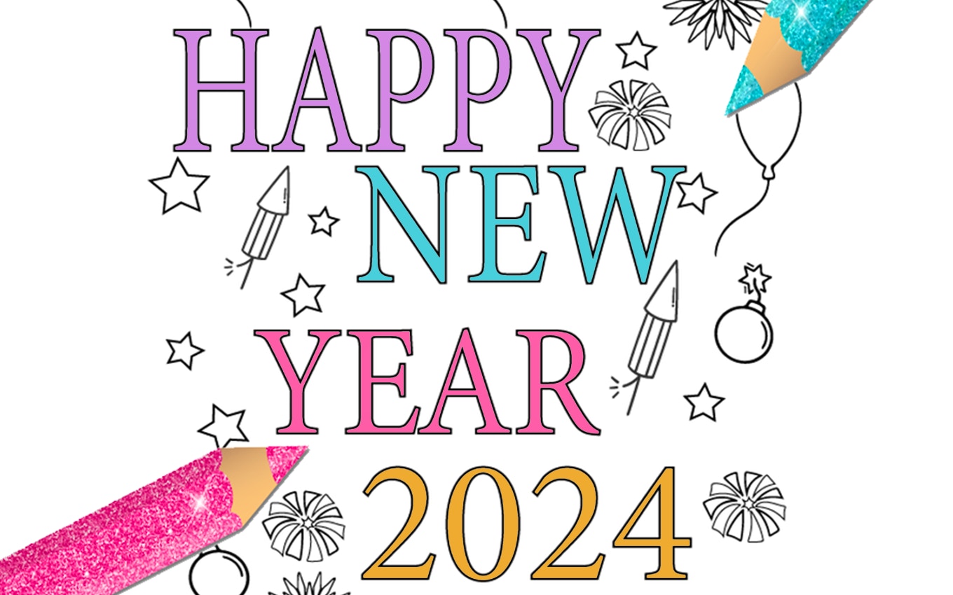 Happy New Year 2024 Coloring Game Play Now On GamePix   Happy New Year 2024 Coloring Game 