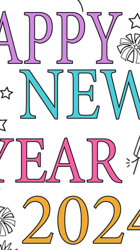 Happy New Year 2024 Coloring Game