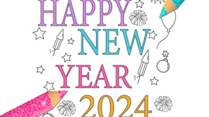 Image for Happy New Year 2024 Coloring Game