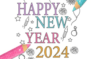 Happy New Year 2024 Coloring Game