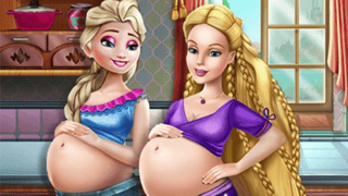 Happy Princesses Pregnant Bffs game cover