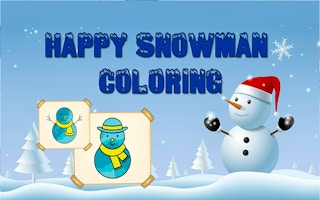 Happy Snowman Coloring game cover