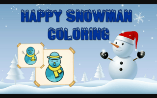 Happy Snowman Coloring game cover