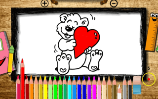 Happy Valentine's Day Coloring Book game cover