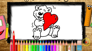 Happy Valentine's Day Coloring Book game cover