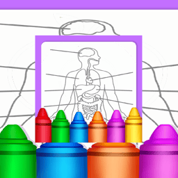 Hard Body Coloring For Kids  Online junior Games on taptohit.com