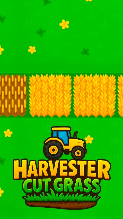 Harvester Cut Grass