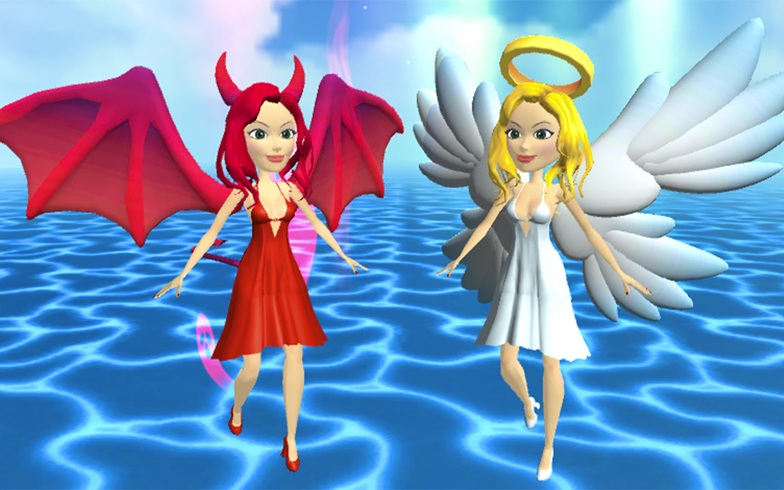 Heaven or Hell?! The choice is yours! — free online casual game on Glaze Games
