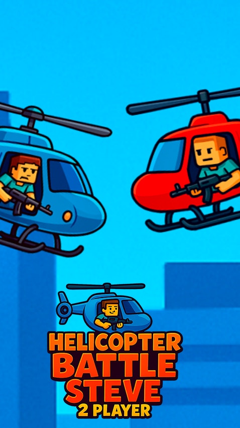 Helicopter Battle Steve 2 Player