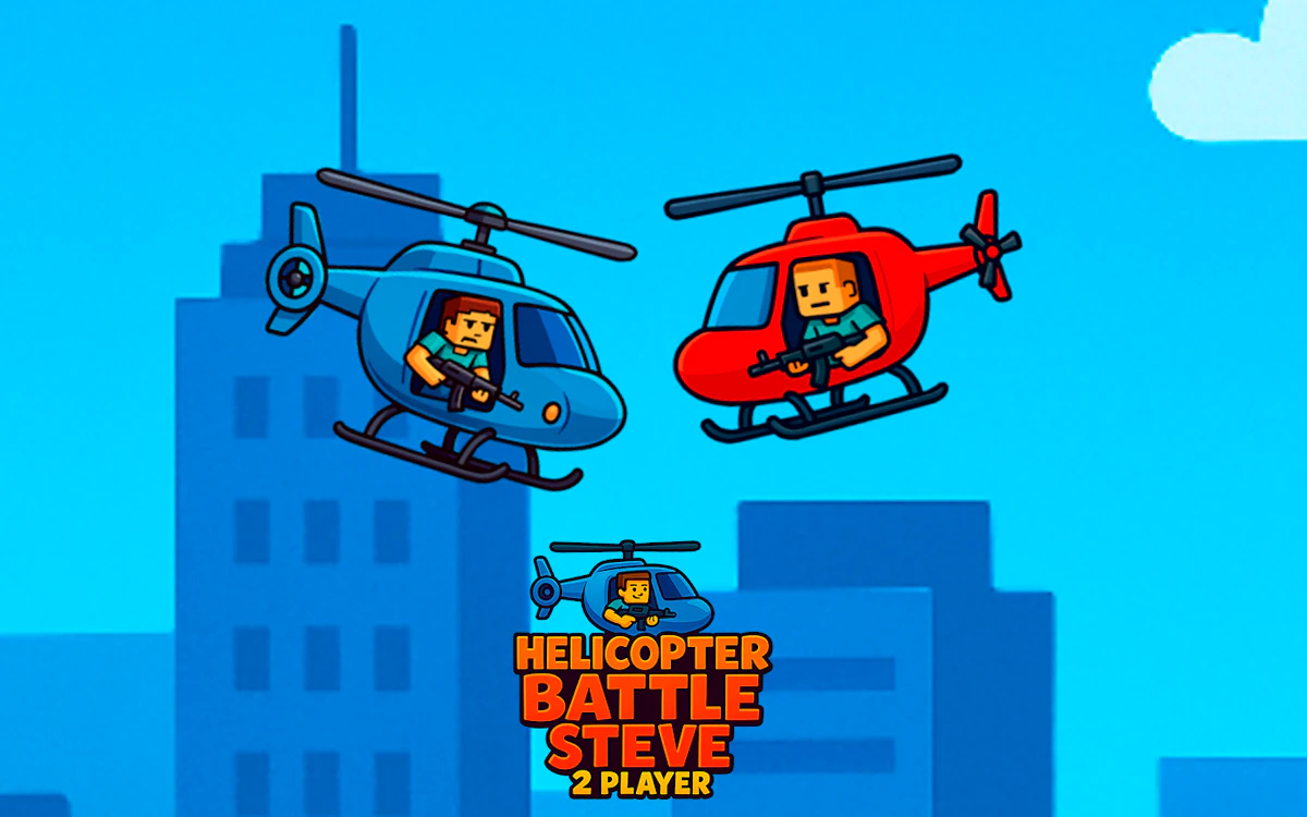 Play Helicopter Battle Steve 2 Player — free online Two Player game