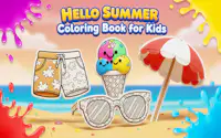 Hello Summer Coloring Book for Kids