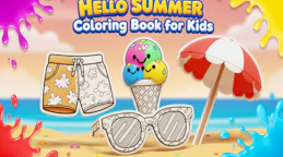 Hello Summer Coloring Book for Kids