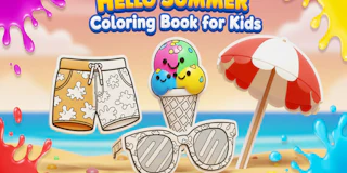 Hello Summer Coloring Book for Kids thumbnail