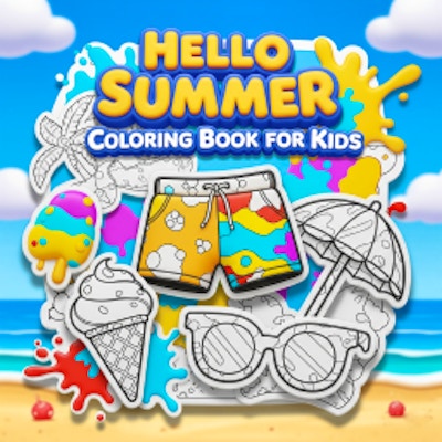 Hello Summer Coloring Book for Kids By Gamepix