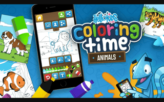 Hellokids Coloring Time - Animals game cover