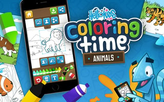 Hellokids Coloring Time - Animals game cover