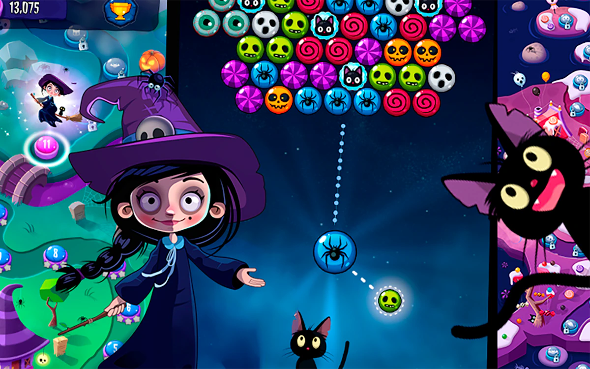 Play Helloween Bubbles Shooter Adventure — free online Bubble Shooter game