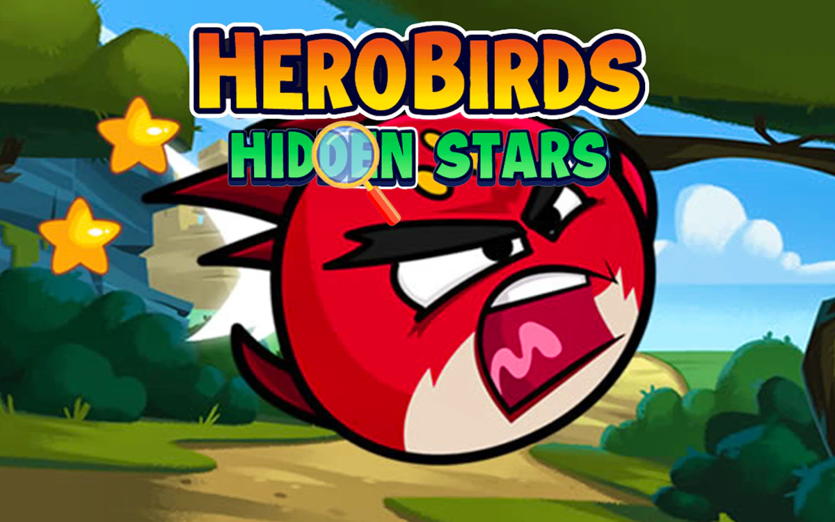Play Hero Birds Hidden Stars — free online Kids game