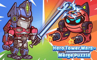 Hero Tower Wars Merge Puzzle game cover