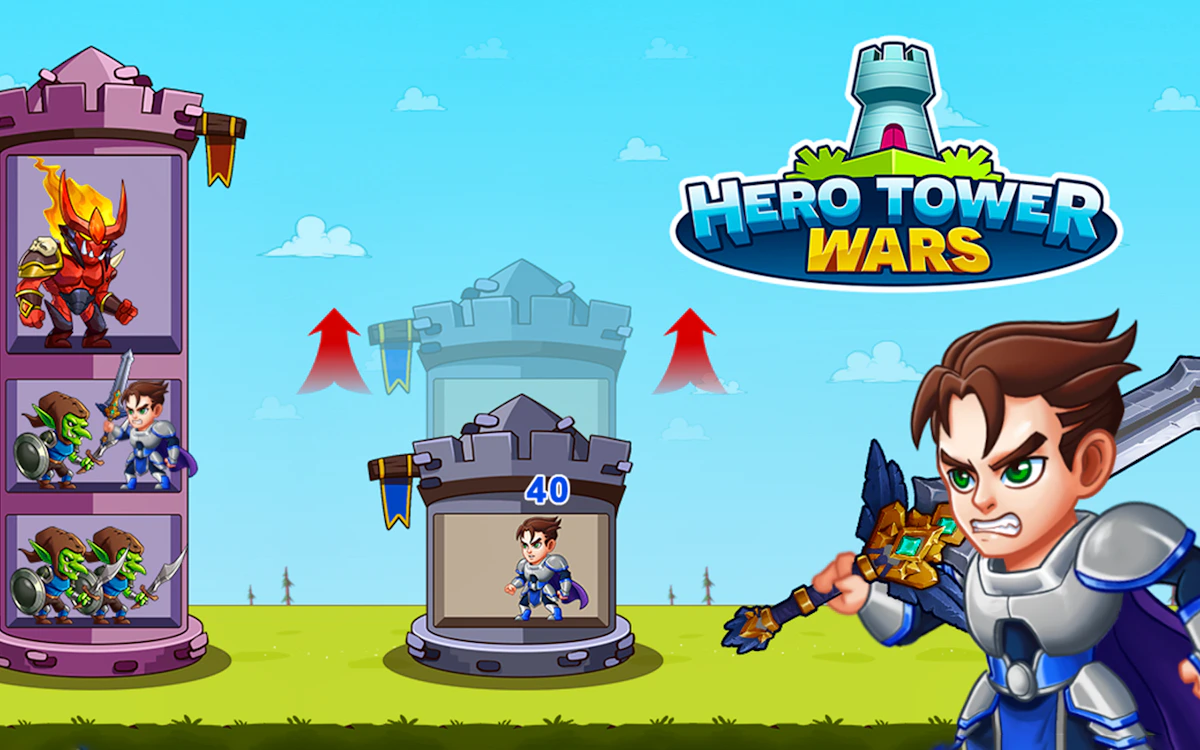 Play Hero Tower Wars — free online Action game