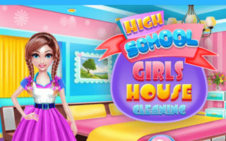 Highschool Girls House Cleaning game cover